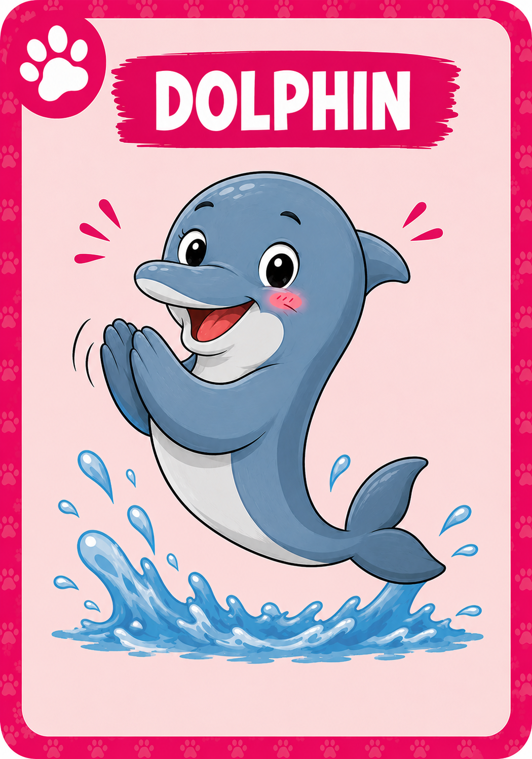 Dolphin Animal Attack card